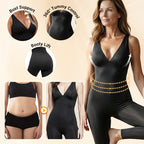 High-Stretch V-Neck Jumpsuit