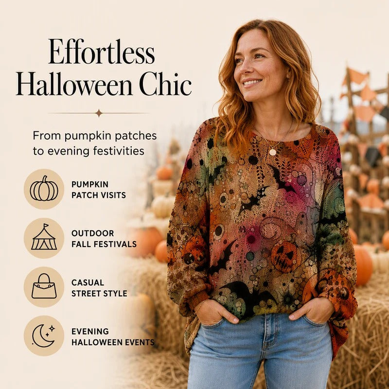 🎃Women's Halloween Knit Sweater Top👻