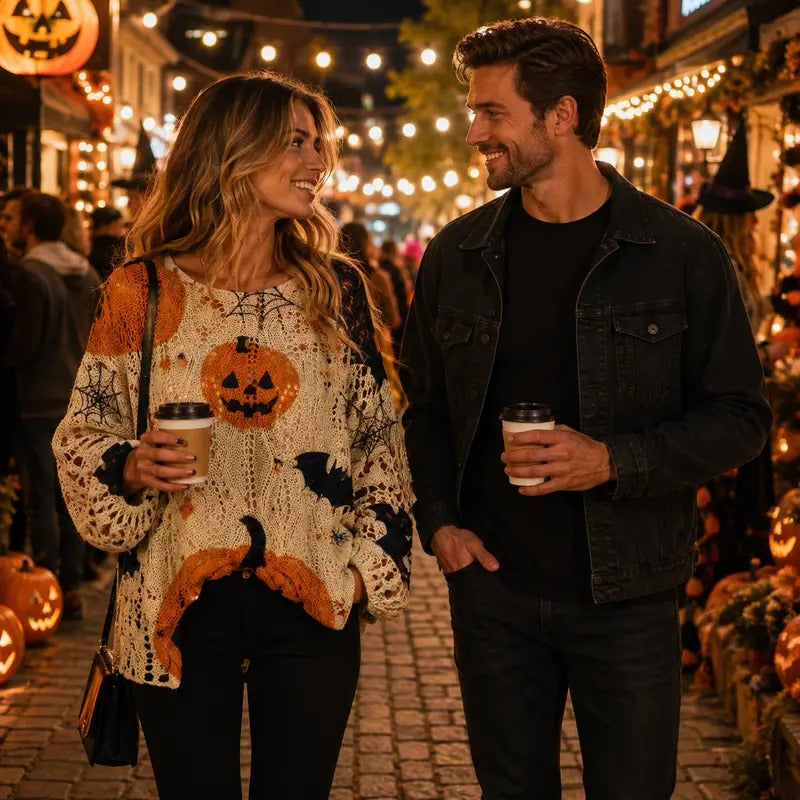 🎃Women's Halloween Knit Sweater Top👻