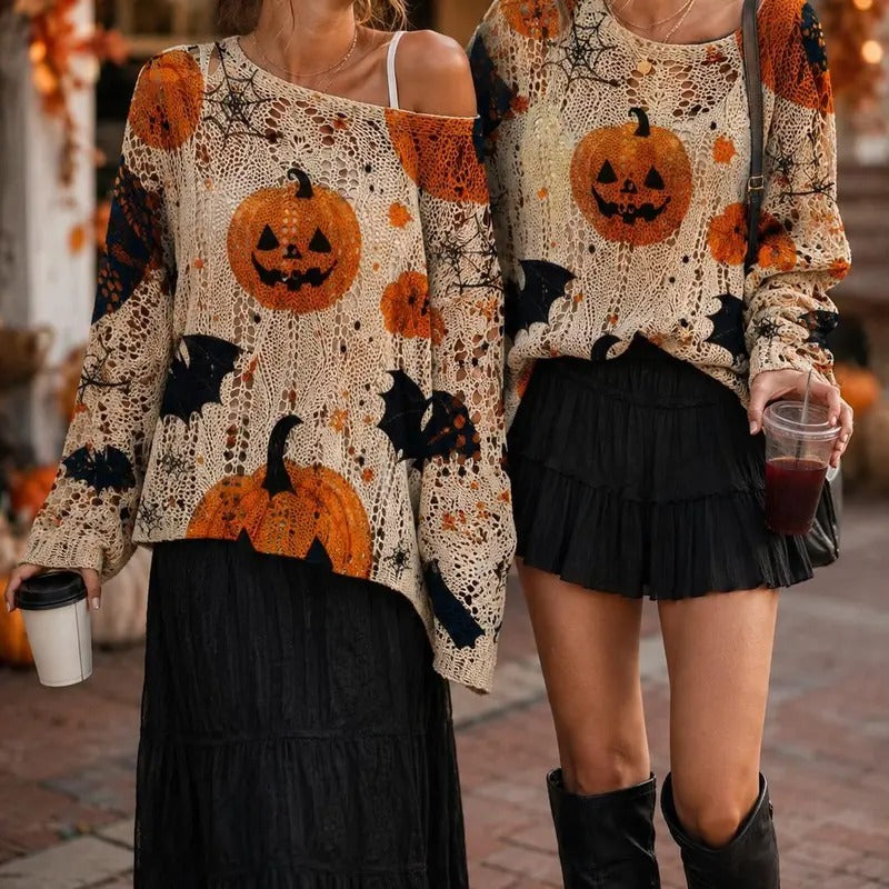 🎃Women's Halloween Knit Sweater Top👻