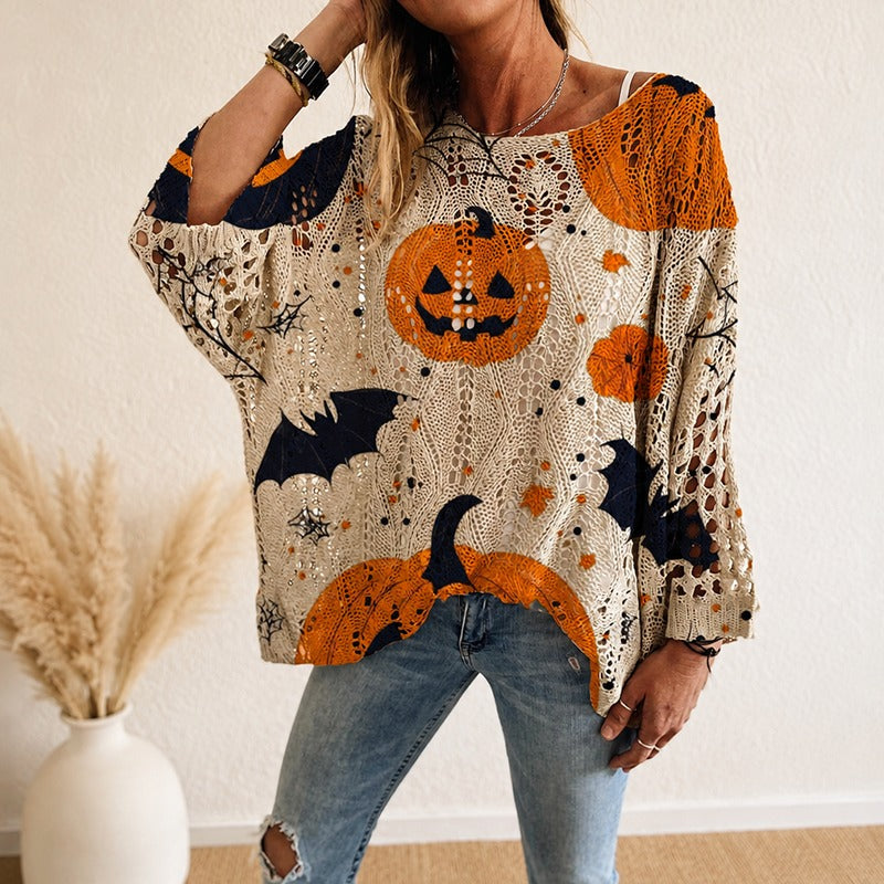 🎃Women's Halloween Knit Sweater Top👻