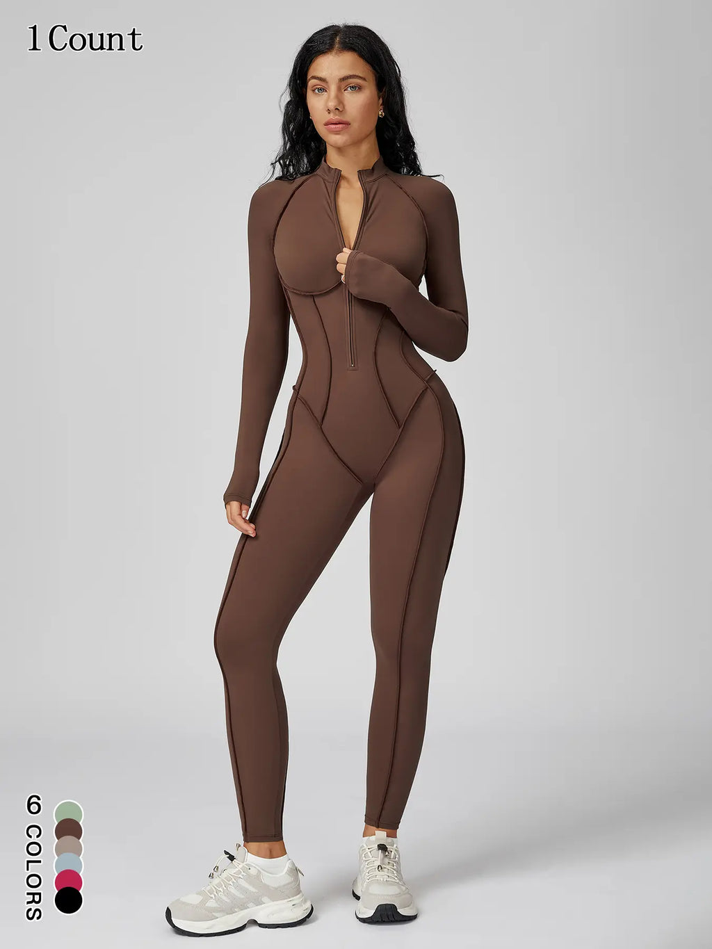 A sleek one-piece outfit designed to sculpt your curves, smooth your waist, and keep you comfortable all day