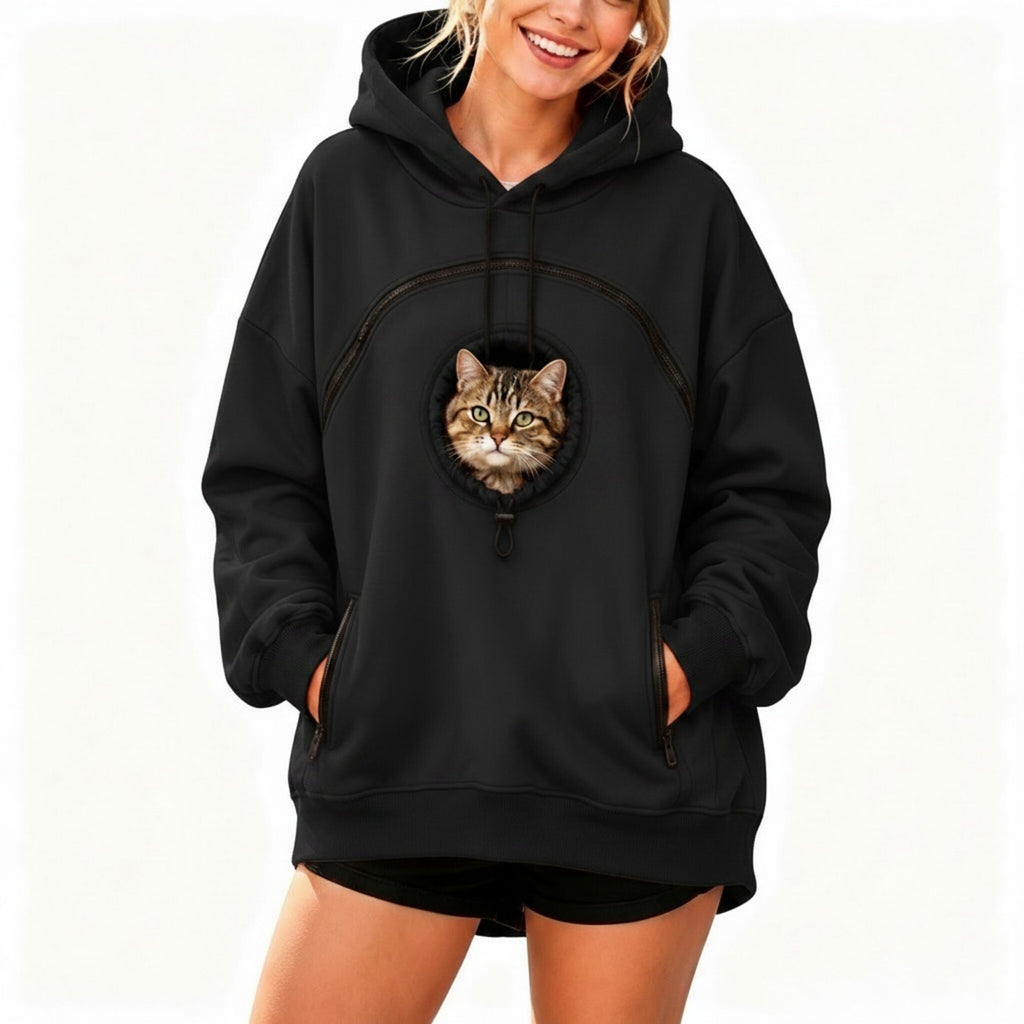 The Purrfect Hoodie Every Cat Lover Needs 🐱🖤