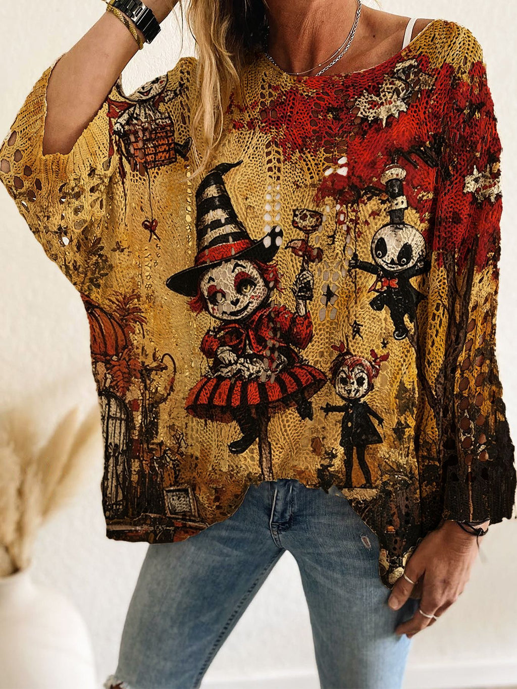 🎃Women's Halloween Knit Sweater Top👻