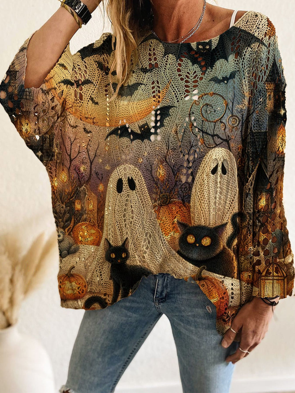 🎃Women's Halloween Knit Sweater Top👻
