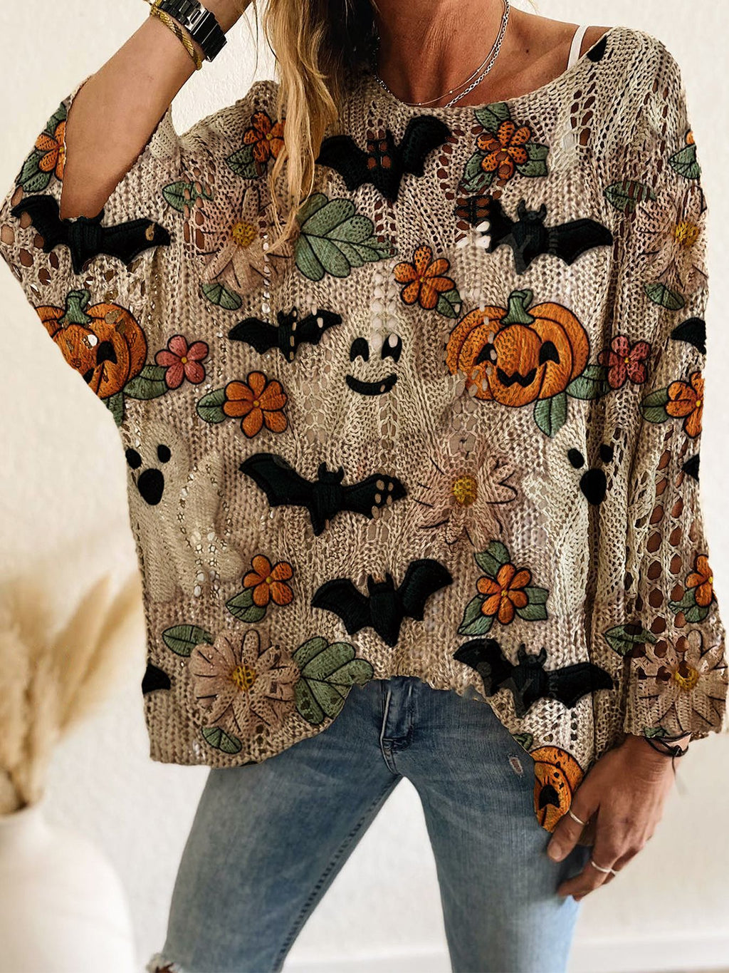🎃Women's Halloween Knit Sweater Top👻